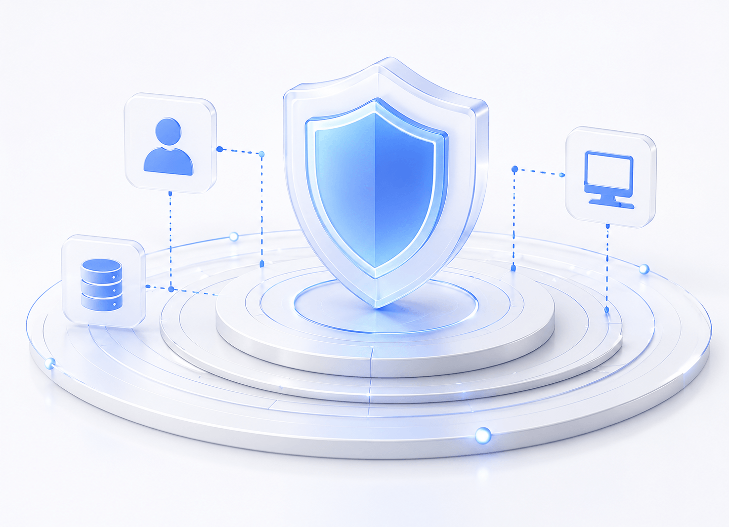 Zero Trust security shield illustration