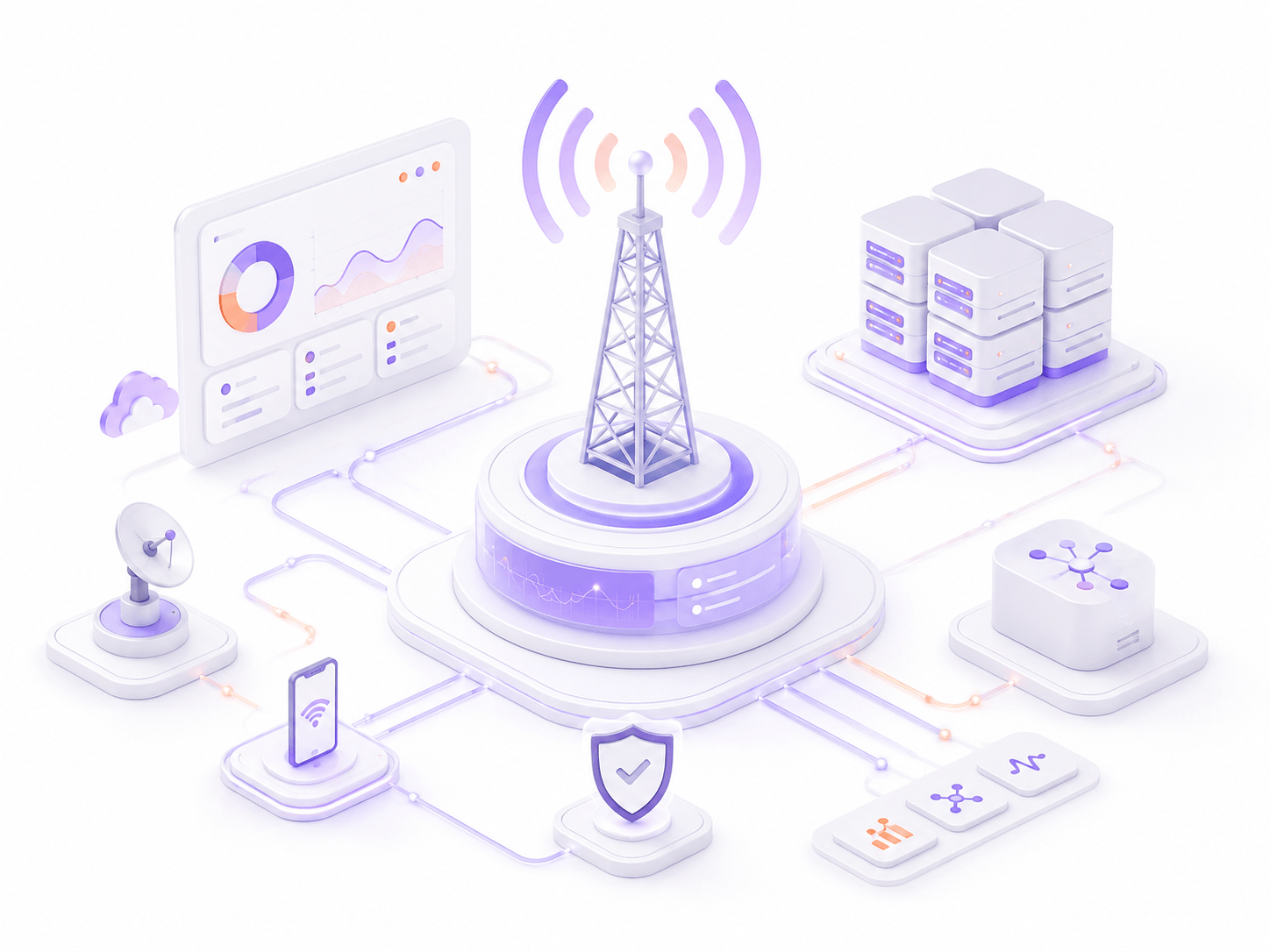 Telecommunications AI solutions visual
